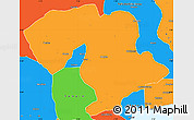 Political Simple Map of Prestea