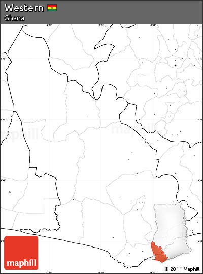 Blank Simple Map of Western, no labels