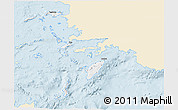 Classic Style 3D Map of Dodekanissa, single color outside