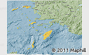 Savanna Style 3D Map of Dodekanissa