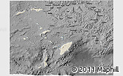 Shaded Relief 3D Map of Dodekanissa, darken, desaturated