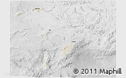 Shaded Relief 3D Map of Dodekanissa, lighten, desaturated