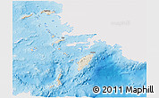 Shaded Relief 3D Map of Dodekanissa, single color outside