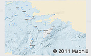 Classic Style 3D Map of Dhodhekanisos, single color outside