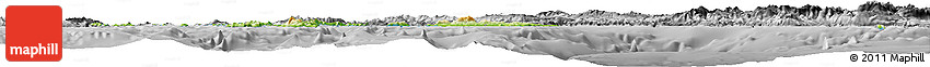 Physical Horizon Map of Dhodhekanisos, desaturated