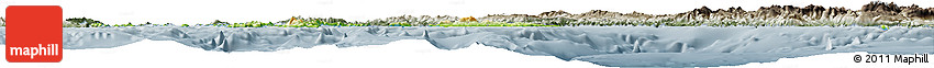 Physical Horizon Map of Dhodhekanisos, semi-desaturated
