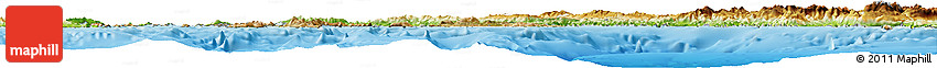 Satellite Horizon Map of Dhodhekanisos, physical outside