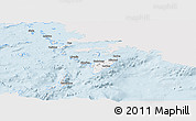 Silver Style Panoramic Map of Dhodhekanisos, single color outside