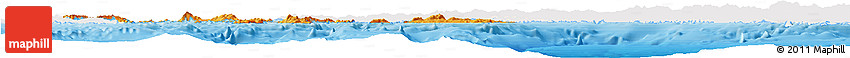 Political Horizon Map of Dodekanissa, single color outside