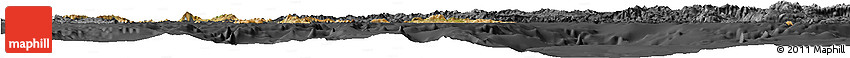 Satellite Horizon Map of Dodekanissa, darken, desaturated