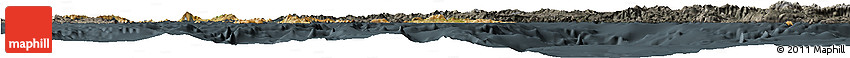 Satellite Horizon Map of Dodekanissa, darken, semi-desaturated