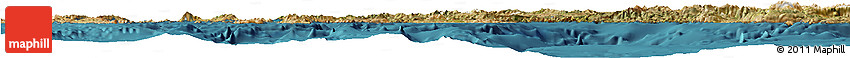 Satellite Horizon Map of Dodekanissa
