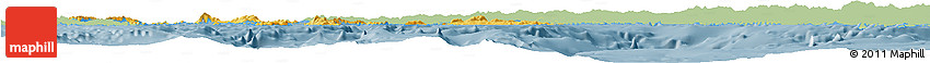Savanna Style Horizon Map of Dodekanissa, single color outside