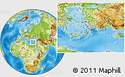Physical Location Map of Dodekanissa