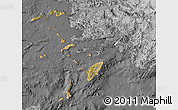 Satellite Map of Dodekanissa, desaturated