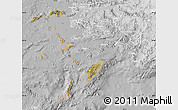 Satellite Map of Dodekanissa, lighten, desaturated