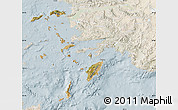 Satellite Map of Dodekanissa, lighten