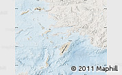 Shaded Relief Map of Dodekanissa, lighten