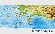 Satellite Panoramic Map of Dodekanissa, physical outside