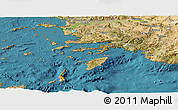 Satellite Panoramic Map of Dodekanissa