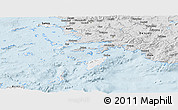 Silver Style Panoramic Map of Dodekanissa