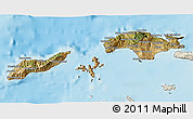 Satellite 3D Map of Samos, shaded relief outside