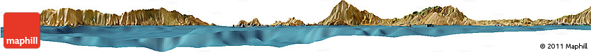 Satellite Horizon Map of Samos