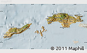 Satellite Map of Samos, lighten