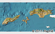 Satellite Map of Samos, single color outside