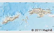 Shaded Relief Map of Samos, single color outside