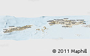 Shaded Relief Panoramic Map of Samos, lighten