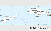 Gray Simple Map of Samos, single color outside