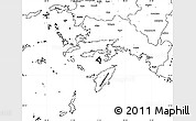 Blank Simple Map of Dodekanissa