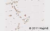 Classic Style Simple Map of Dodekanissa, cropped outside