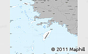 Gray Simple Map of Dodekanissa