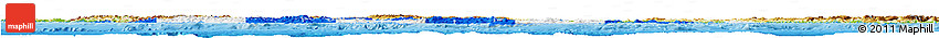 Flag Horizon Map of Greece, physical outside, bathymetry sea, flag aligned to the middle