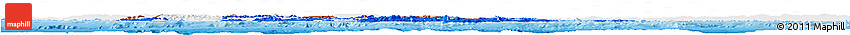 Flag Horizon Map of Greece, single color outside, shaded relief sea