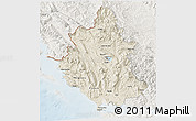 Shaded Relief 3D Map of Ipiros, lighten