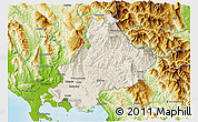 Shaded Relief 3D Map of Arta, physical outside
