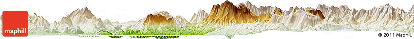 Physical Horizon Map of Arta, lighten