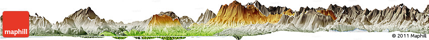 Physical Horizon Map of Arta, semi-desaturated