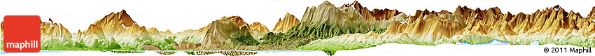 Satellite Horizon Map of Arta, physical outside
