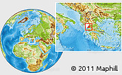 Physical Location Map of Arta, highlighted parent region