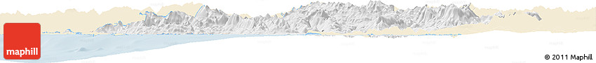 Classic Style Horizon Map of Ipiros, single color outside
