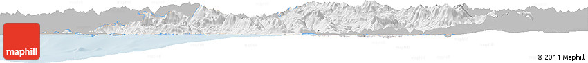 Gray Horizon Map of Ipiros, single color outside