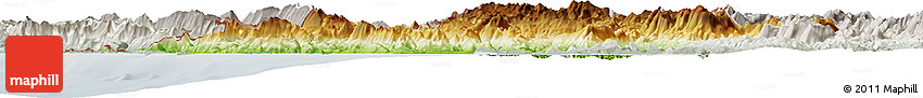Physical Horizon Map of Ipiros, lighten, semi-desaturated