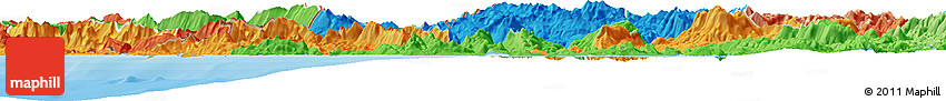 Political Horizon Map of Ipiros, political shades outside