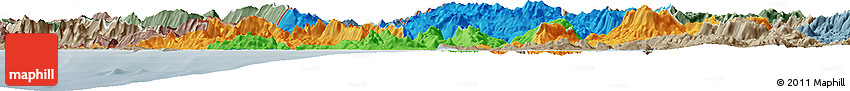 Political Horizon Map of Ipiros, semi-desaturated