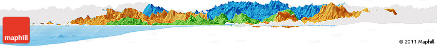 Political Horizon Map of Ipiros, single color outside
