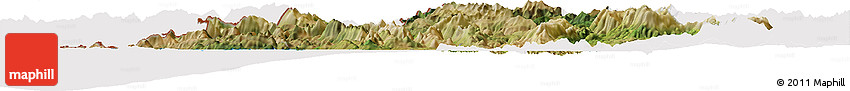 Satellite Horizon Map of Ipiros, cropped outside